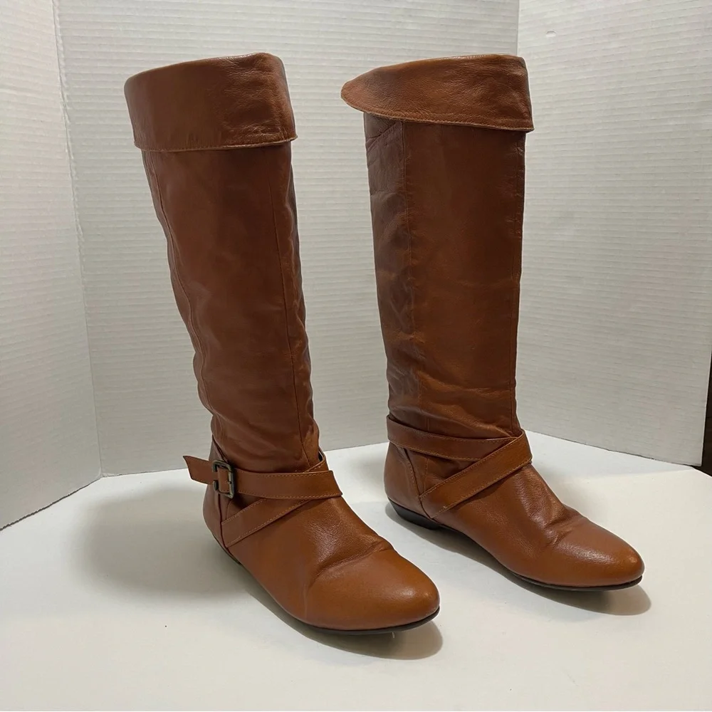 Chinese Laundry Tan Over the Knee Boots
